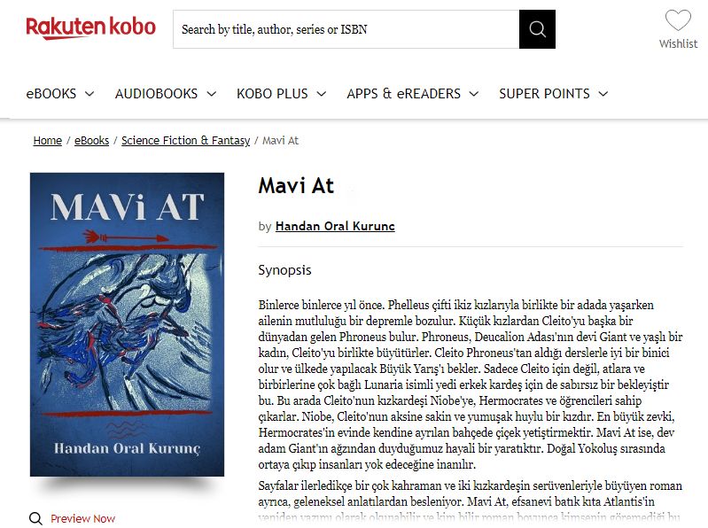 Kobo-Mavi At- Kitap